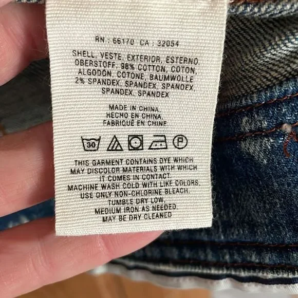 Pilcro & the Letterpress acid wash distressed denim jacket - Picture 9 of 10